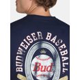 thumbnail image 3 of Budweiser Men's & Big Men's Baseball Team Vintage Style Graphic Tee Shirt, Sizes S-3XL, 3 of 5