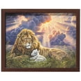 thumbnail image 2 of Dicksons Peaceful Lion and Lamb 12 x 15 Inch MDF Wall and Tabletop Frame, 2 of 2