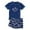 Navy, variant on KKBOTIVE Boys Sun Swim Set Two-Piece Outfit for Toddlers And Youth Blocking Rash Guard with Trunks ( Navy Size: XXL )