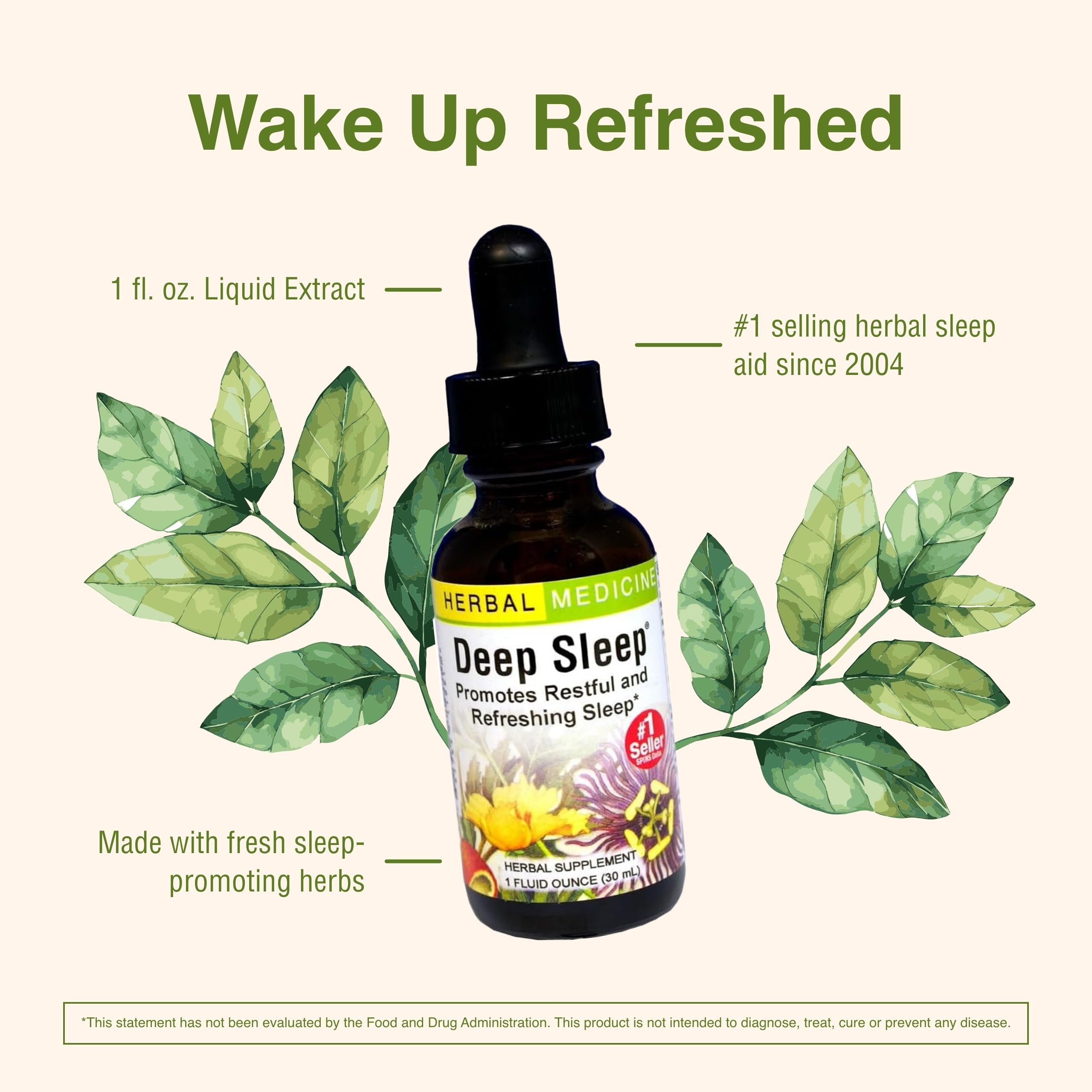Herbs Etc - Deep Sleep - Natural Herbal Sleep Aid Supplement - Non
