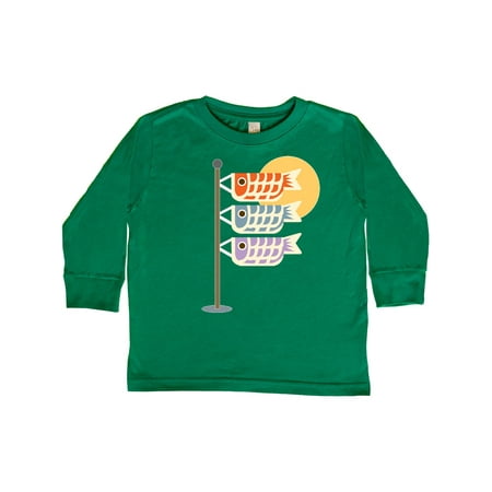

Inktastic Japanese Carp Fish Flags Gift Toddler Boy or Toddler Girl Long Sleeve T-Shirt