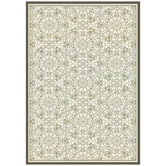 Safavieh Martha Stewart 8' x 11'2" Rug in Ivory and Green