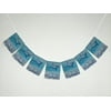 GCKG Underwater World Great White Shark in the Ocean Banner Bunting Garland Flag Sign for Home Family Party Decoration