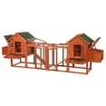 thumbnail image 4 of TRIXIE Weatherproof Wooded Backyard Chicken Coop, 4 Nesting Box, Brown, Fits 6-10 Chickens, 4 of 7