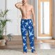 thumbnail image 2 of Balery Airplanes in the Sky Pantalones de pijama para hombre, pijama ultraligero, pantalón de descanso-Medium, 2 of 6