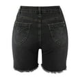 thumbnail image 5 of NAFUU Women's Denim Shorts Jean Shorts For Women High Waisted Stretchy Denim Shorts Trendy Casual Frayed Hem Summer Jorts Fashion Shorts, 5 of 5