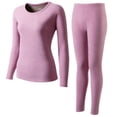 thumbnail image 5 of Ropa interior con forro polar para hombres y mujeres, terciopelo de cordero grueso, color sólido, de mediana edad, base cálida, cuello redondo, traje cálido, 5 of 5