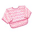 thumbnail image 4 of Los baberos eructan al bebé que alimentación con impermeable de saliva de Pink Hugo Baberos impermeables para niños pequeños, 4 of 6