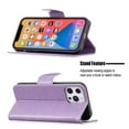thumbnail image 3 of iPhone 13 Pro Max Wallet Case, Embossed Butterfly PU Leather Credit Card Holder Slots Full Body Protection Kickstand Flip Folio Shockproof TPU Phone Cover for Apple iPhone 13 Pro Max,Violet, 3 of 5