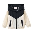 thumbnail image 2 of Lmnyox Kid's Coats Color Blocked Zip Up Long Sleeve Workout Hoodies Casual Sports Jackets with Pockets, 2 of 8