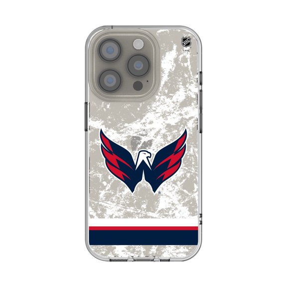 Washington Capitals iPhone Stripe Clear Ice Case