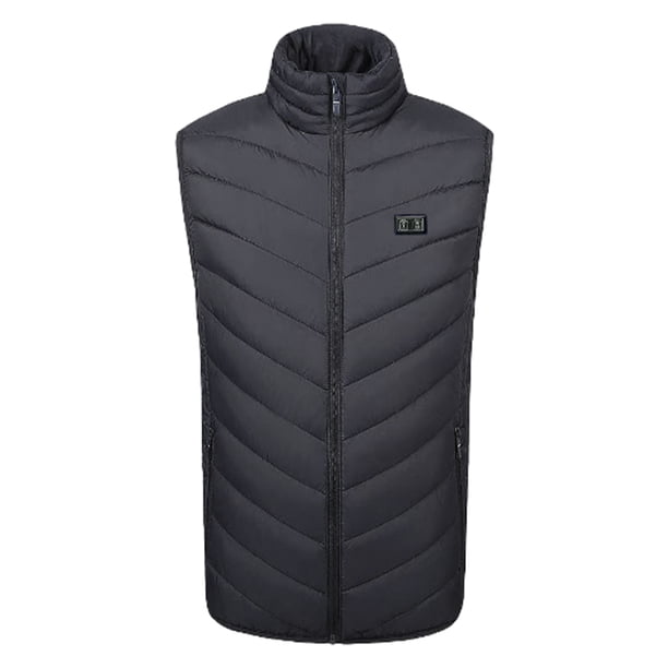 Chaleco Calefactor Unisex 3 Modos Temperatura 11 Áreas Calentadas para Invierno (negro M)