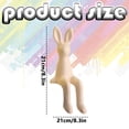 thumbnail image 3 of Easter Bunny Figurine, Cute Modern Easter Statue Tabletop Sculpture Centerpieces Decorations, Adorable Happy Easter Rabbit Statue with Easter Eggs for Spring Indoor Decorations, Tabletop Centerpieces, 3 of 6