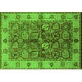 thumbnail image 1 of Ahgly Company Indoor Rectangle Oriental Green Industrial Area Rugs, 6' x 9', 1 of 4