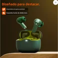 thumbnail image 3 of Auriculares In-ear Bluetooth Inalámbricos P32 Anc Enc Manos Libres/reducción De Ruido Ambiental Luz Led Color Verde, 3 of 6