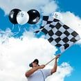thumbnail image 4 of Chengu 50 Pcs Ballons de Voiture de Course Drapeau à Damier Ballons en Latex avec 8 Rouleaux Rubans en Plastique pour Thème de Course, 4 of 5