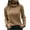 Coffee, variant on Viikei Cardigan Sweaters for Women Plus Size Women Casual Fashion Pullover Long Sleeve Round-Neck Sweater