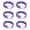 Purple, variant on 6pcs LED Light Bracelets for Kids Teens and Adults Party Wear Wrist Accessories