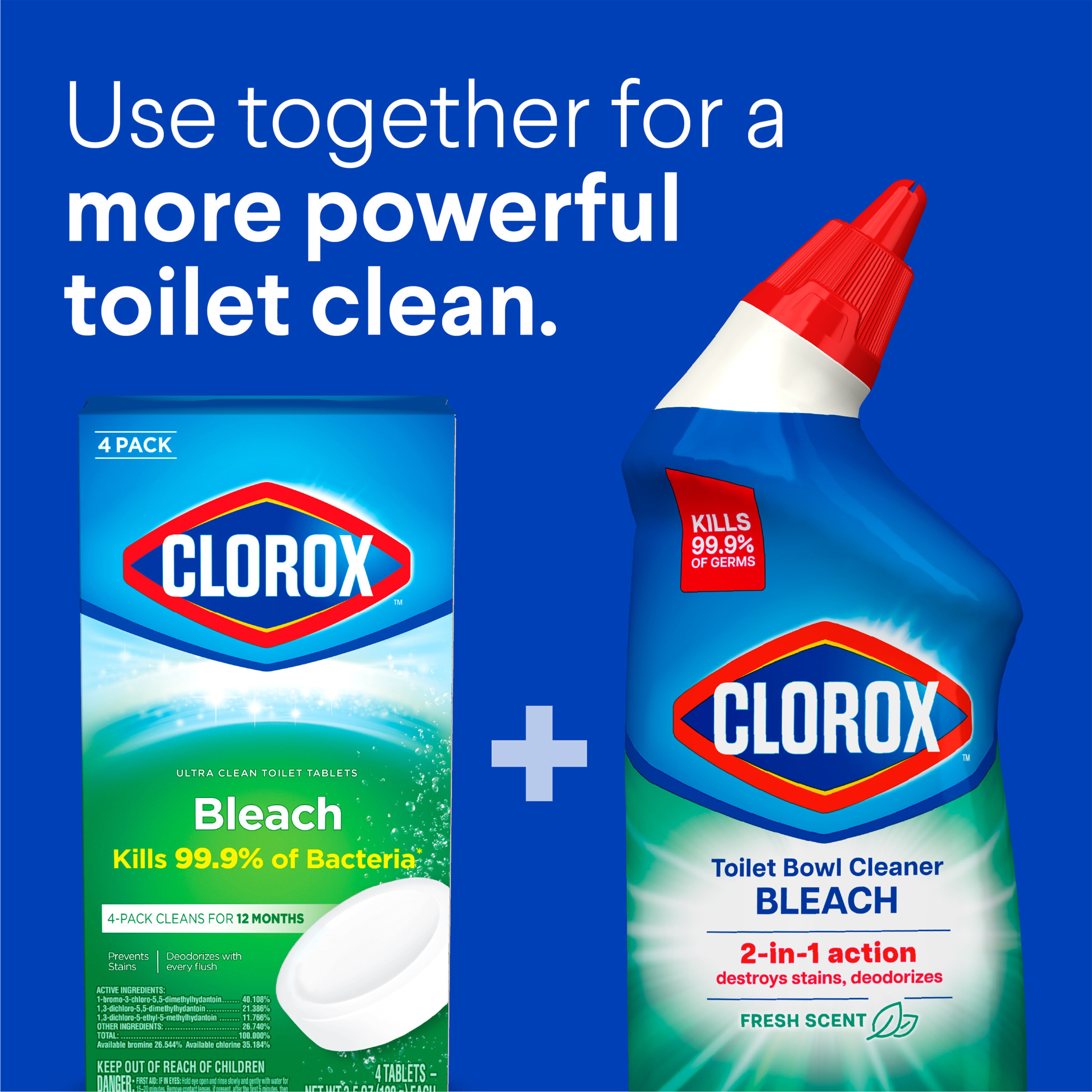 Clorox Ultra Clean Toilet Tablets With Bleach, 4 Pack photo 6