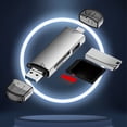 thumbnail image 3 of ZheElen Alloy Large Capacity Micro USB OTG Adapter And USB 0 Memory Card For High-Speed Transfer Portable Silver, 3 of 6