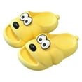 thumbnail image 3 of Toddler Girl Sandals Sizes 8-9 Years Comfortable Soft Soled Home Fashionable Cartoon Outdoor Thick Soled With Poop Feeling Yellow Shoes, 3 of 5