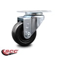 thumbnail image 2 of 3.5 Inch Hard Rubber Wheel Swivel Top Plate Caster Service Caster Brand, 2 of 2