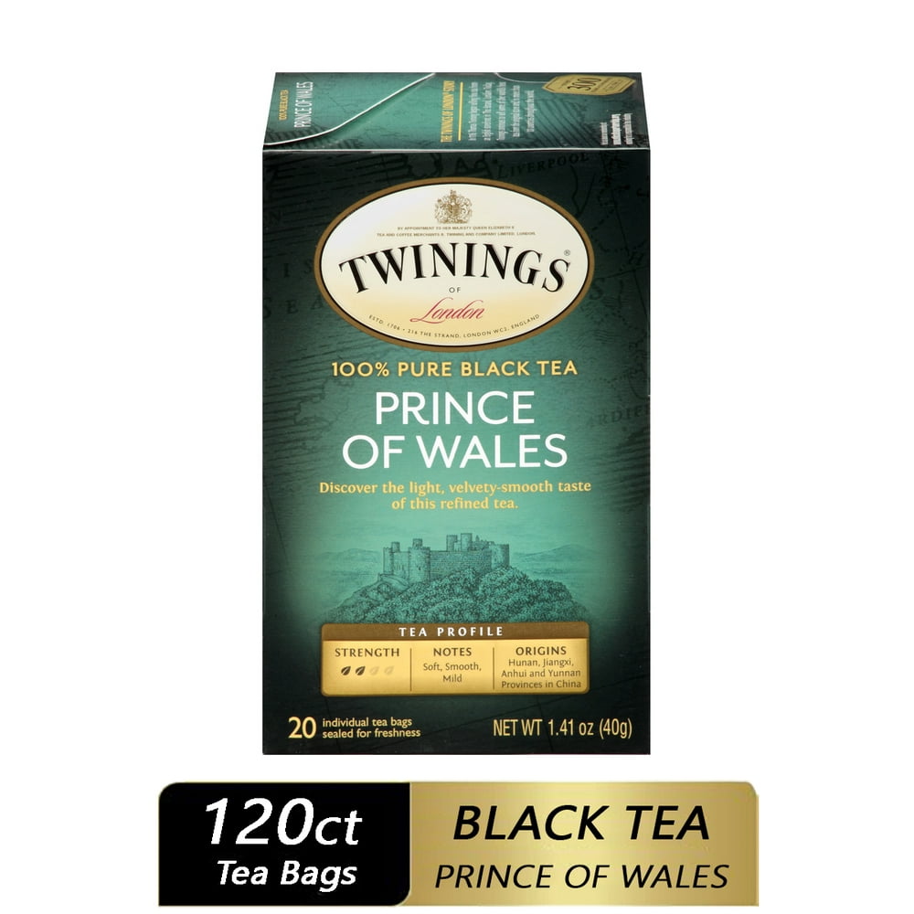 Twinings Prince of Wales Black Tea Bags, 120 Ct (6 Boxes of 20)