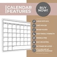 thumbnail image 2 of Officeaid Grand Calendrier Mural Effaçable à Sec Laminé (grand (36 Pouces * 48 Pouces)), 2 of 5
