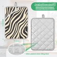 thumbnail image 6 of Yayeee Pot Holders Kitchen Heat Resistant with Pocket 7"x9.8" Cotton Oven Cooking Hot Pads, Black Lines, 6 of 7