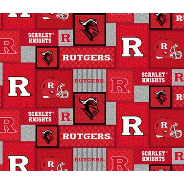 NCAARutgers RUTL1177 College patch fleece