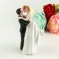 thumbnail image 5 of Western Style Bride and Groom Sculpture - Elegant Wedding Cake Topper for Anniversary Engagement and Special Celebration Decorations, 5 of 6
