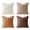 Multicolor-1, variant on Set of 4 Corduroy Throw Pillow Covers Soft Striped Square Cushion Cases, Rustic Farmhouse Boho Home Decor for Living Room Couch Bed Sofa, Textured Plush Decorative Pillow Shams 16x16 Inch