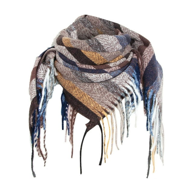 Women Winter Scarf Fashion Winter Women Colorful Scarf Casual Square Tassel Scarf Shawl Women Scarf Winter Scarf for Women Winter Winter Scarf for Women