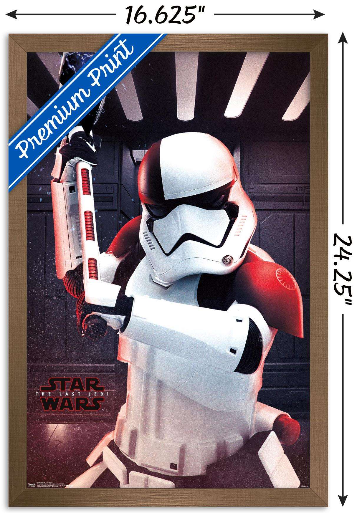 Star Wars: The Last Jedi - Executioner Wall Poster, 14.725" x 22.375", Framed