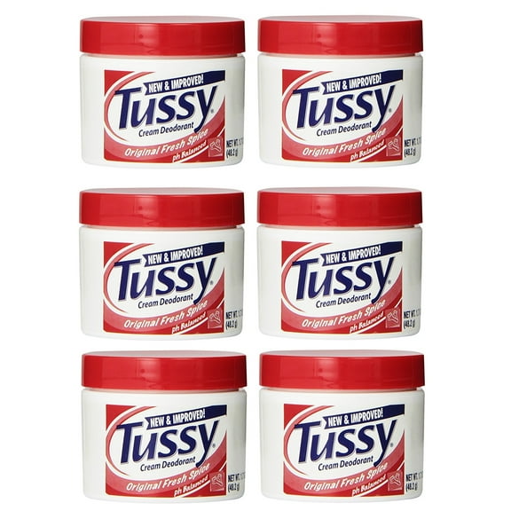 Tussy Deodorant Cream, Original - 1.7 Oz (6 Pack)