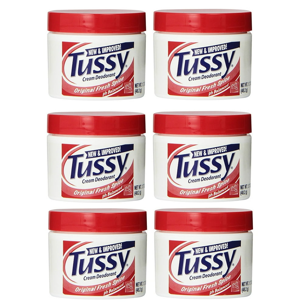 Tussy Deodorant Cream, Original 1.7 Oz (6 Pack)
