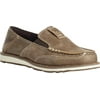 Children's Ariat Cruiser Moc Toe Slip-On Brown Bomber Full Grain Leather 4 M