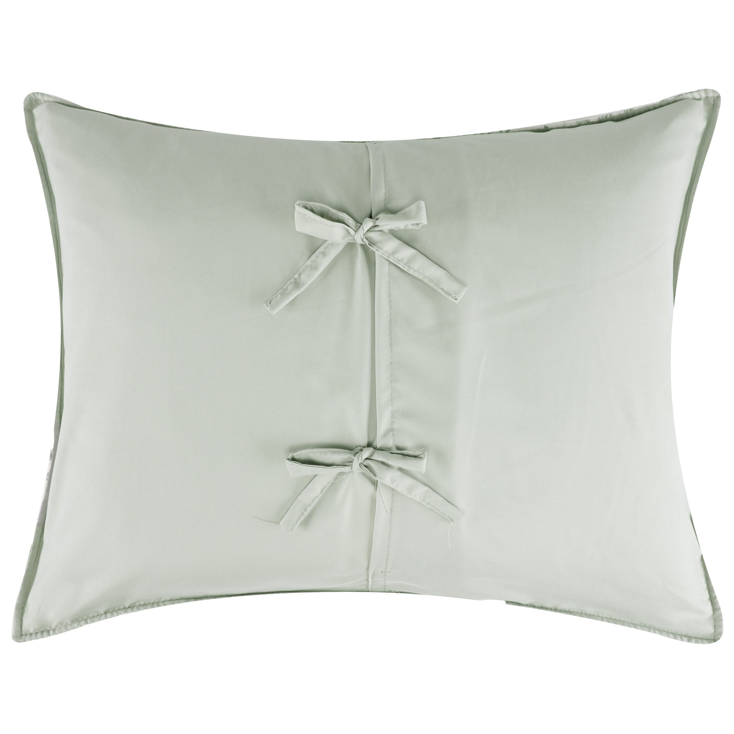 Greenland Home Fashions Patchwork Toile Sage Jacquard Woven Pillow Sham, Adult, Standard