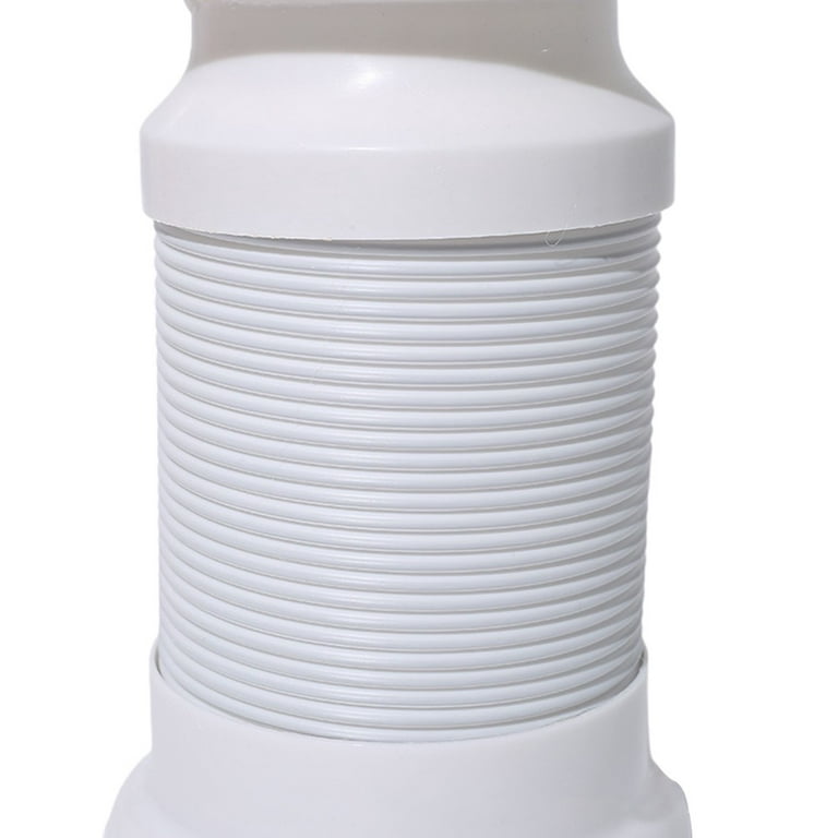 White PVC Flexible WC Pan Connector Flexi Toilet Waste Long 250mm-500mm 