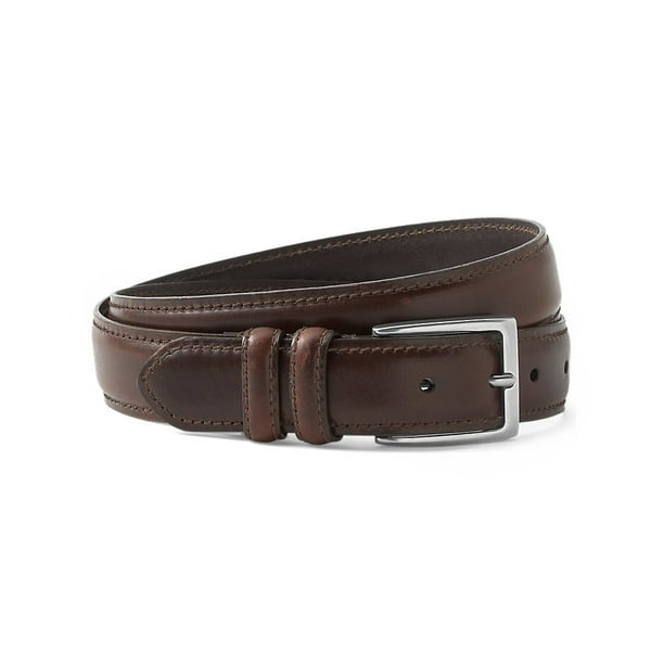 Eddie Bauer - Eddie Bauer Men's Feather Edge Leather Belt - Walmart.com ...