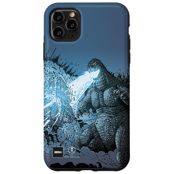 Funda Godzilla Arte Cómic Ataque Rayo Calor para iPhone 11 Pro Max