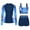 B18 Navy swim suits for women clearance under $5, variant on Xqxayjr Women's 3 Piece Rash Guard Long Sleeve Swimsuits Zip Up UPF 50+ Built in Bra Swim Shirts with Boyshorts Quick Dry Traje De Para Mujer