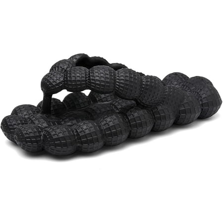 

Massage Bubble Slides Flip Flops for Women Men Golf Ball Bubble Cloud Thong Sandals Funny Lychee Bubble Slippers Beach Bedroom Shower Peanut Slides