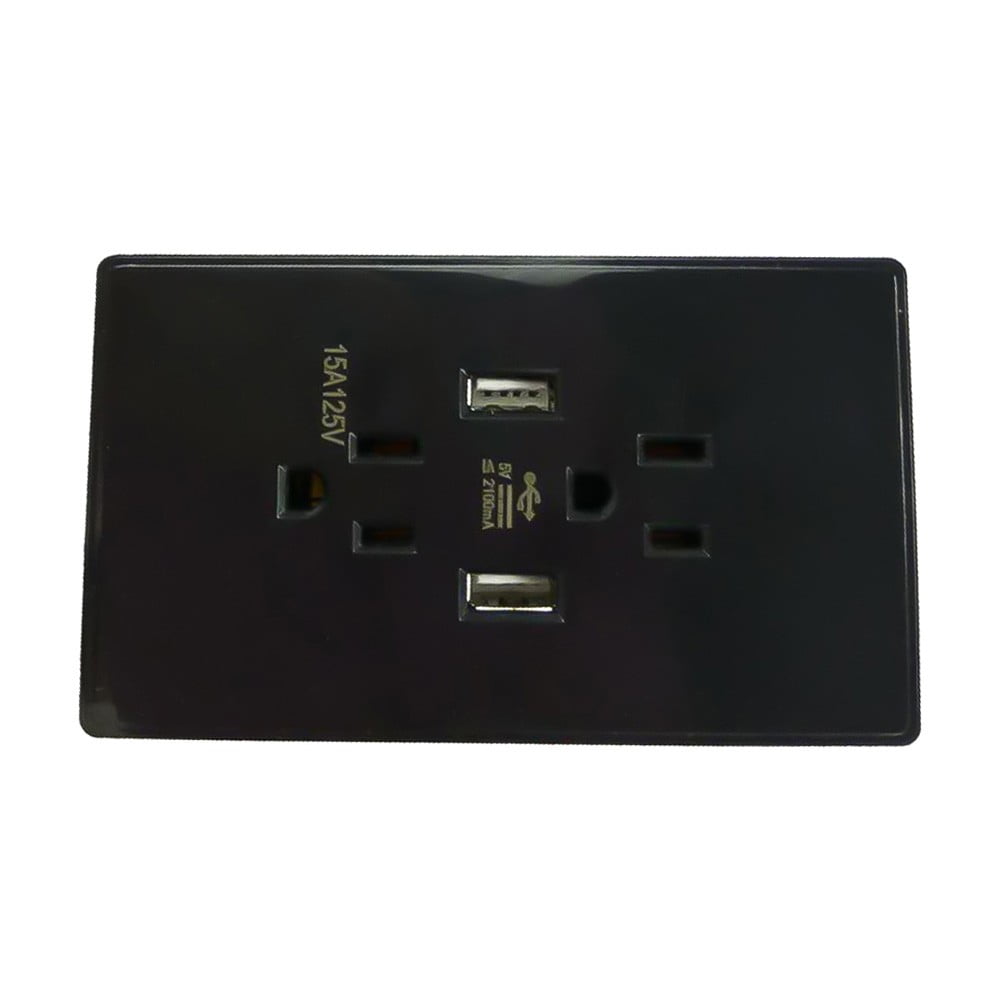 American standard multifunction wall switch socket with USB charger