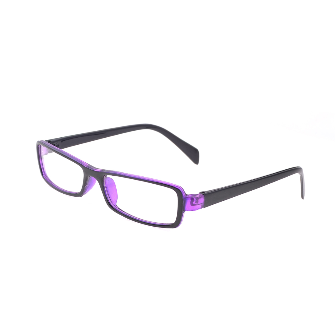Lady Black Purple Plastic Full Rim Clear Lens Plano Glasses Walmart