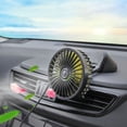 thumbnail image 2 of TIERPOP USB Vehicle Air Cooling Fan Cup Holder 360° Rotation Fan Mount Adjustable 12/24V, 2 of 16