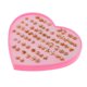 thumbnail image 2 of 36 pares del perno prisionero lindo fijaron el regalo del perno prisionero de los pernos prisioneros de las de la caja del corazón a granel Sunnimix Aretes de aretes de joyas, 2 of 8