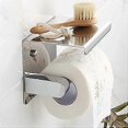 thumbnail image 3 of Kitchen Roll Paper Self Adhesive Wall Mount Toilet Paper Holder Stainless Steel Bathroom Tissue Towel Rack, 3 of 4