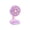 Purple, variant on Darzheoy Colorful Desk Fan, Summer Candy Color Desktop Fan, USB Rechargeable Mini Portable Fan, Colorful Small Summer Desk Cooling Fan for Office, Desk, Bedroom, Dorm, Home