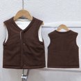 thumbnail image 3 of StSilkitty Boys Girls Fleece Vest Lightweight Sleeveless V Neck Button down Vests Coat Fall Winter Warm Outerwear, 3 of 8